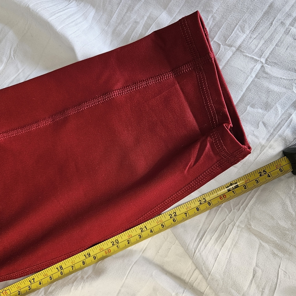 Fabletics Red Workout Tights Activewear - image 6